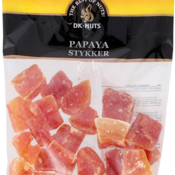 Papaya tørret stykker