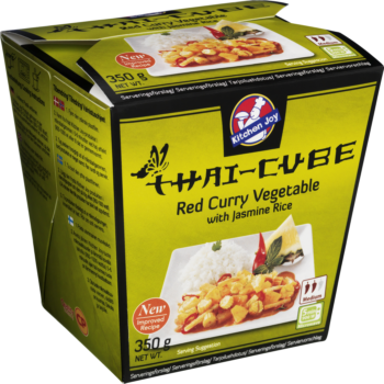 Thai Cube, Vegetar i rød karry m/ris